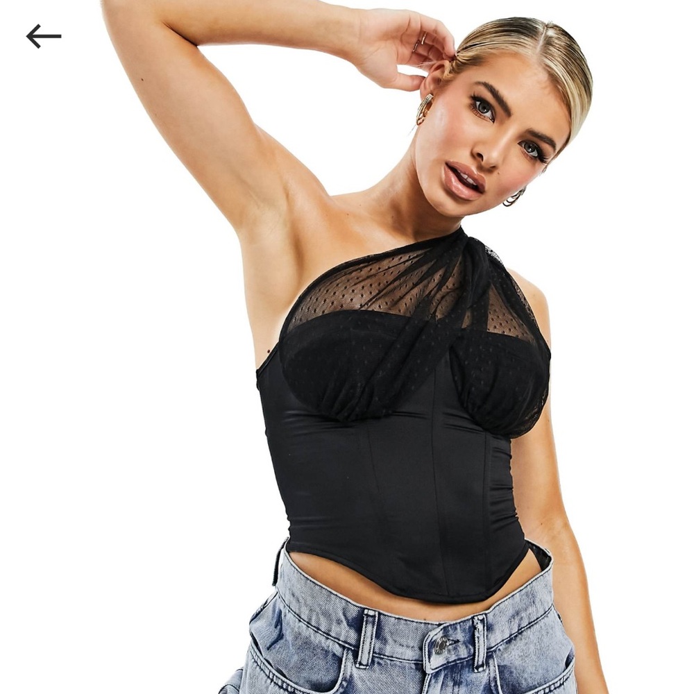 ASYOU mesh corset top